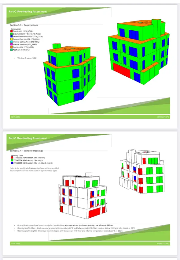 TM59 Overheating Assessment & TM52 Thermal Comfort Analysis