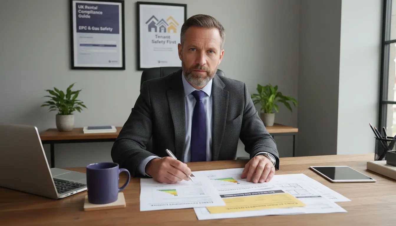 EPC Certificate assessor in an office