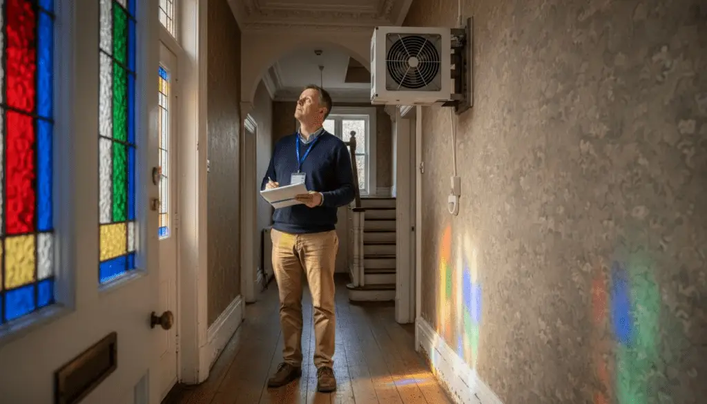 Assessor inspects VHR unit in London home