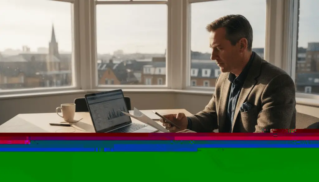 Property owner reviewing EPC report documents