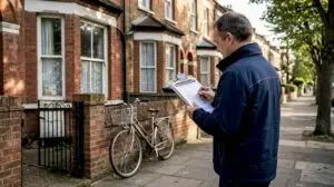 Assessor inspects London property for EPC