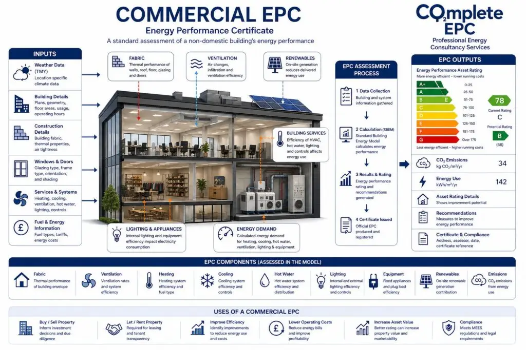 whats involved for a commercial epc certificate