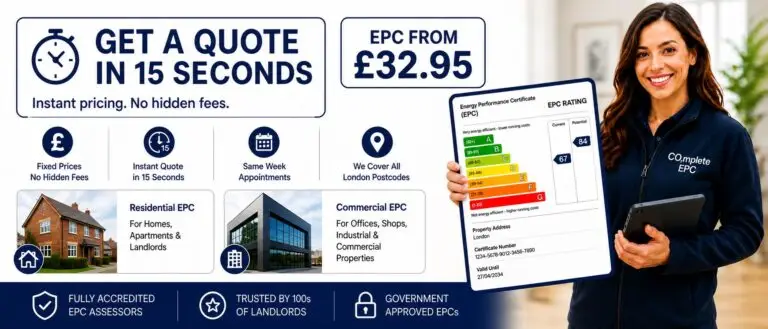 Energy performance certificate services advertised