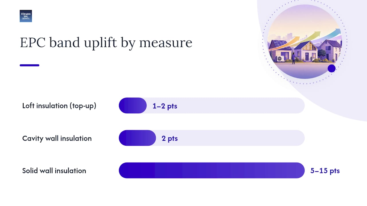 Diagram of EPC improvement measures and impacts