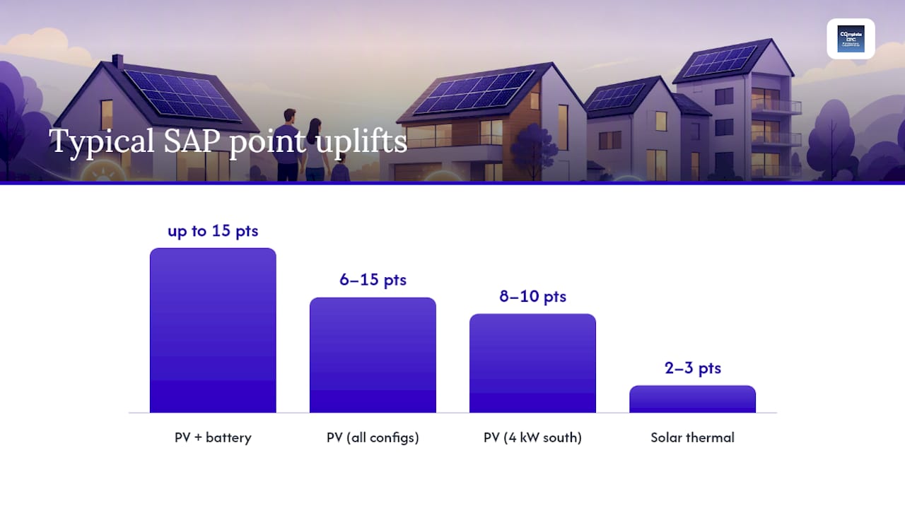 Diagram comparing SAP point uplifts of solar systems