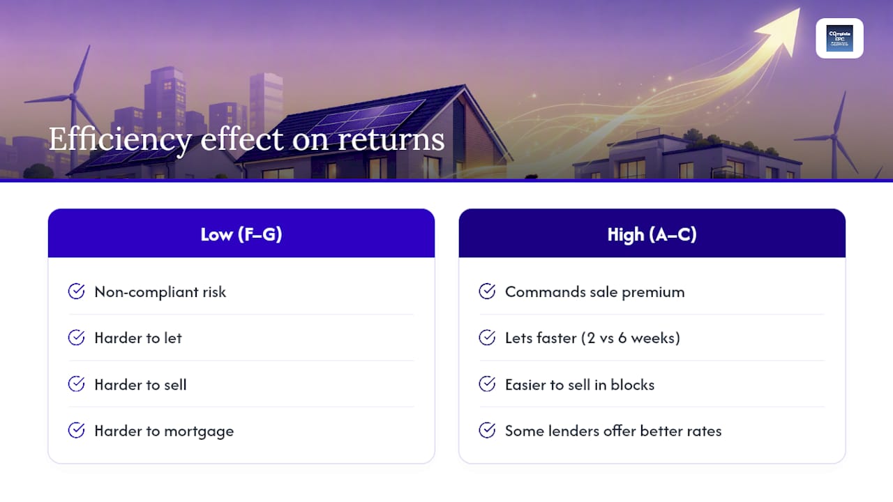 Does energy efficiency actually affect returns and valuation? — overview diagram