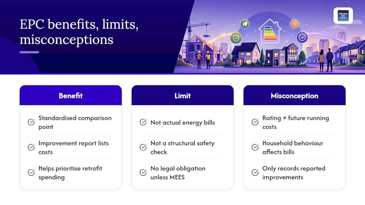 Benefits, limits and misconceptions worth clearing up — overview diagram