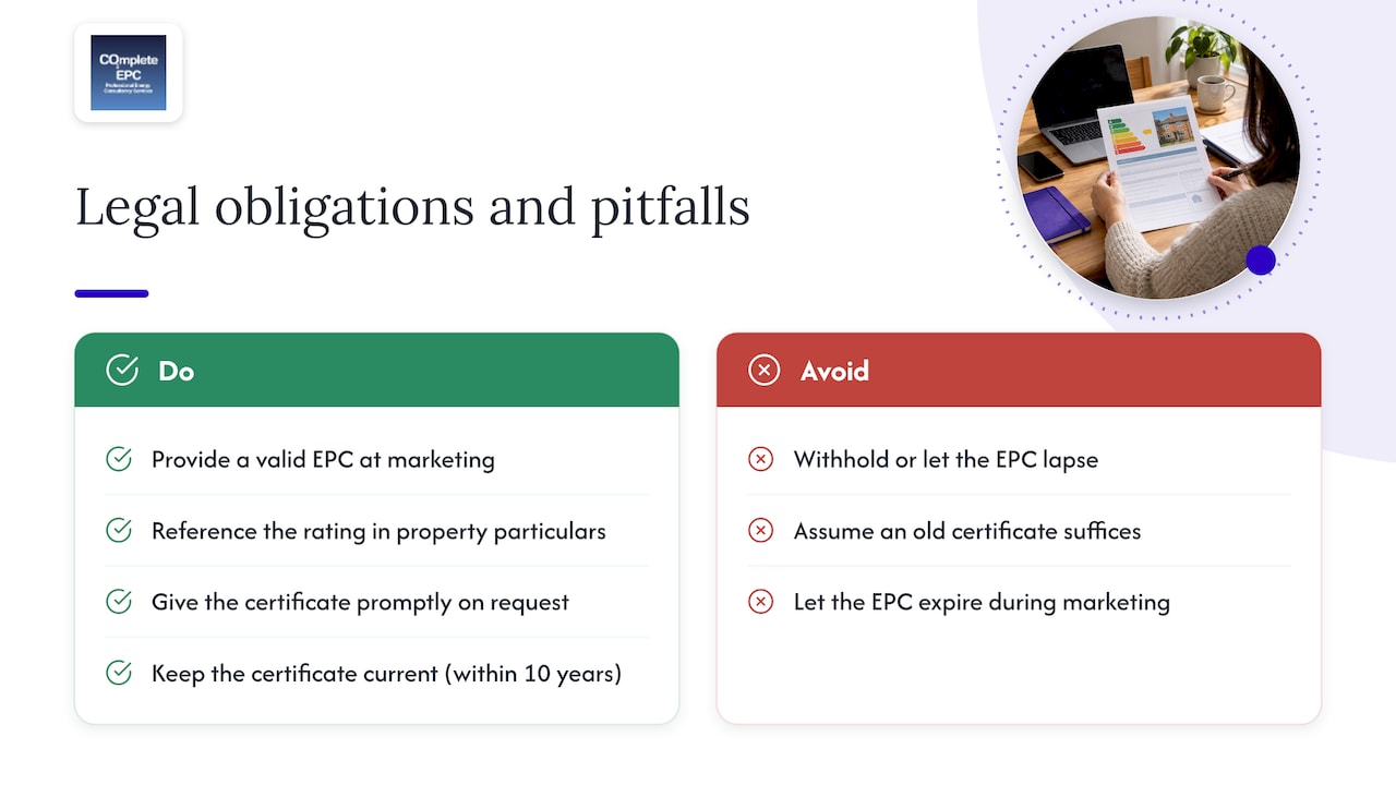 Legal obligations for landlords and sellers beyond minimum standards — overview diagram