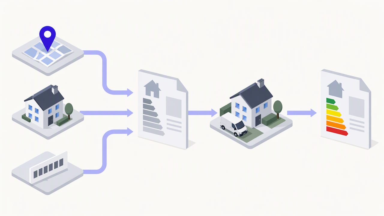 EPC search paths leading to an assessor visit