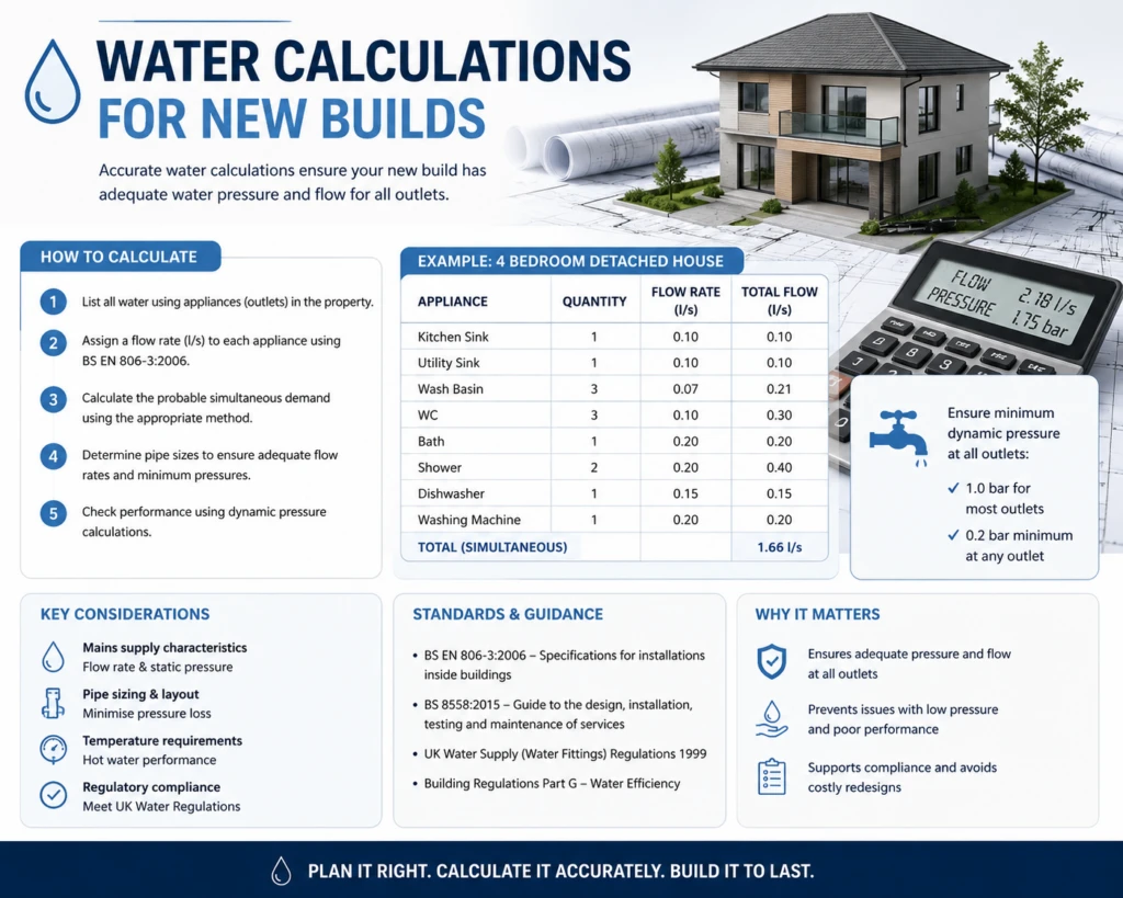 Guide for calculating water requirements