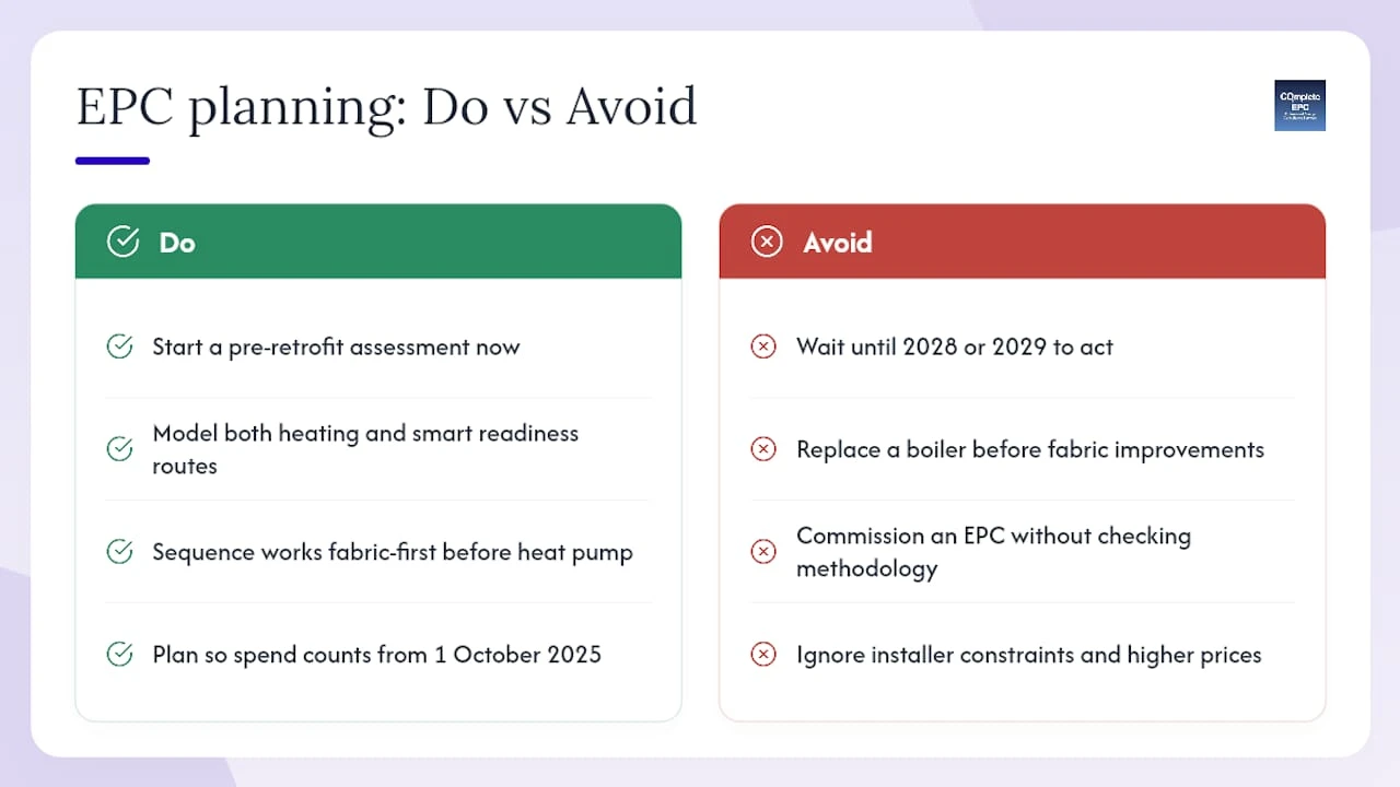 The part of EPC planning most landlords get wrong — overview diagram