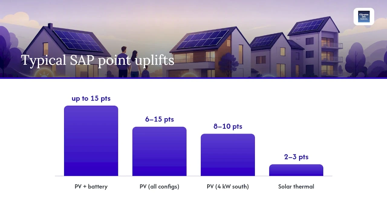 Diagram comparing SAP point uplifts of solar systems