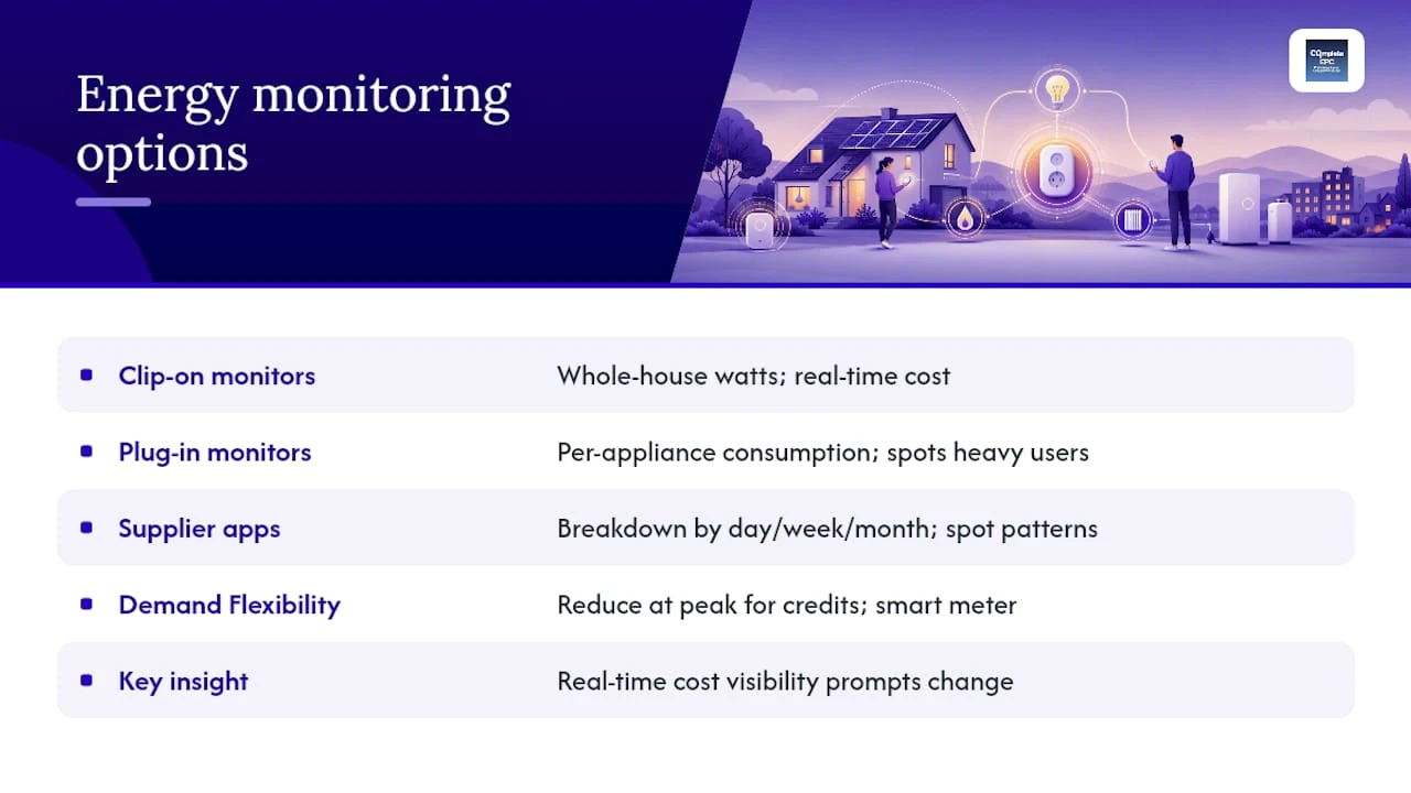 10. Energy monitors and apps: understanding your consumption patterns — overview diagram