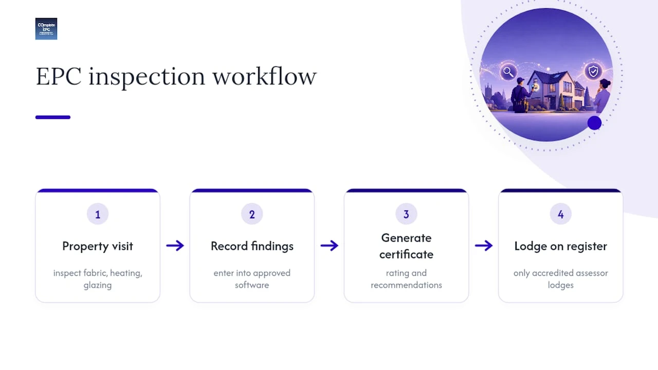 EPC assessment workflow from inspection to registration