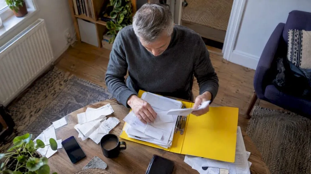 Landlord filing property improvement invoices