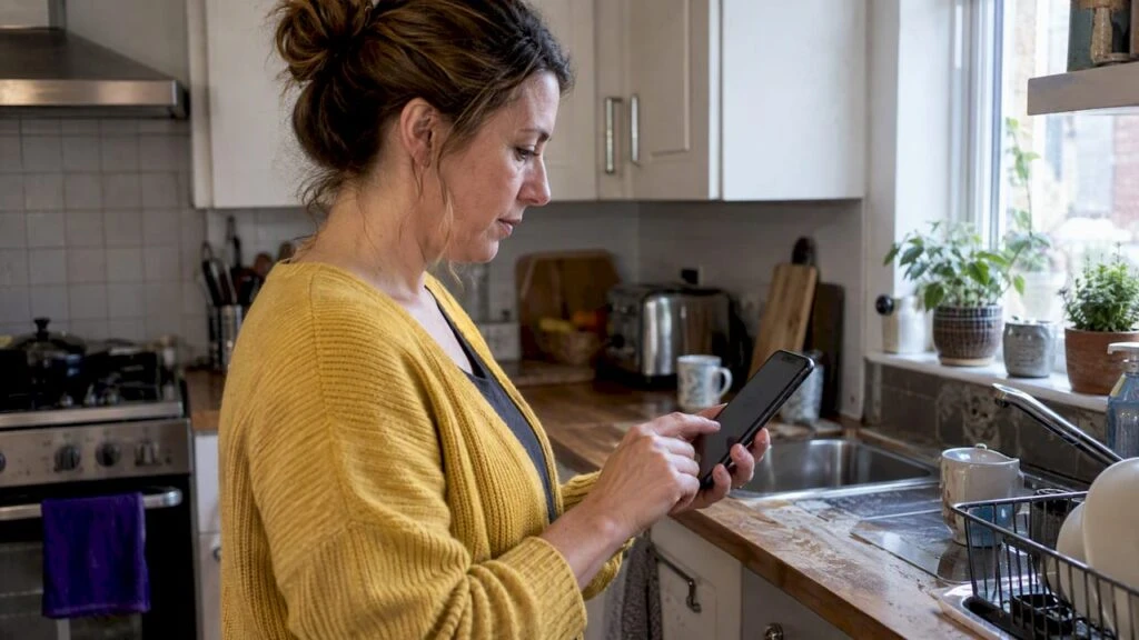 Homeowner checking an EPC by postcode