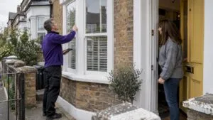 EPC assessor inspecting a London home