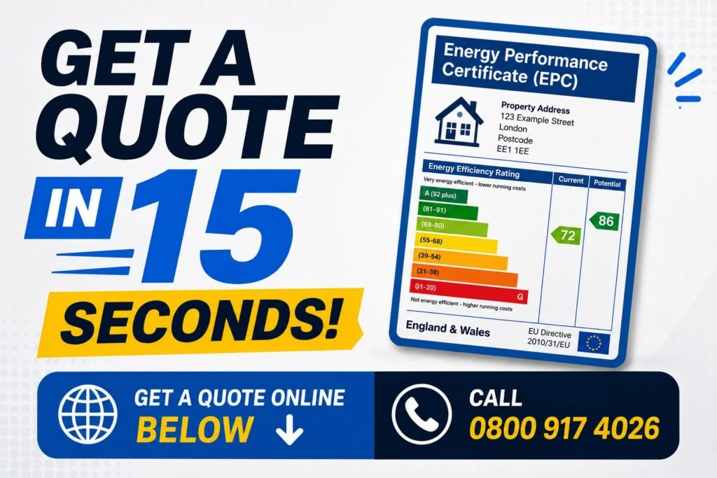 Quick energy performance certificate quote
