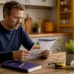 Homeowner reviewing energy performance certificate