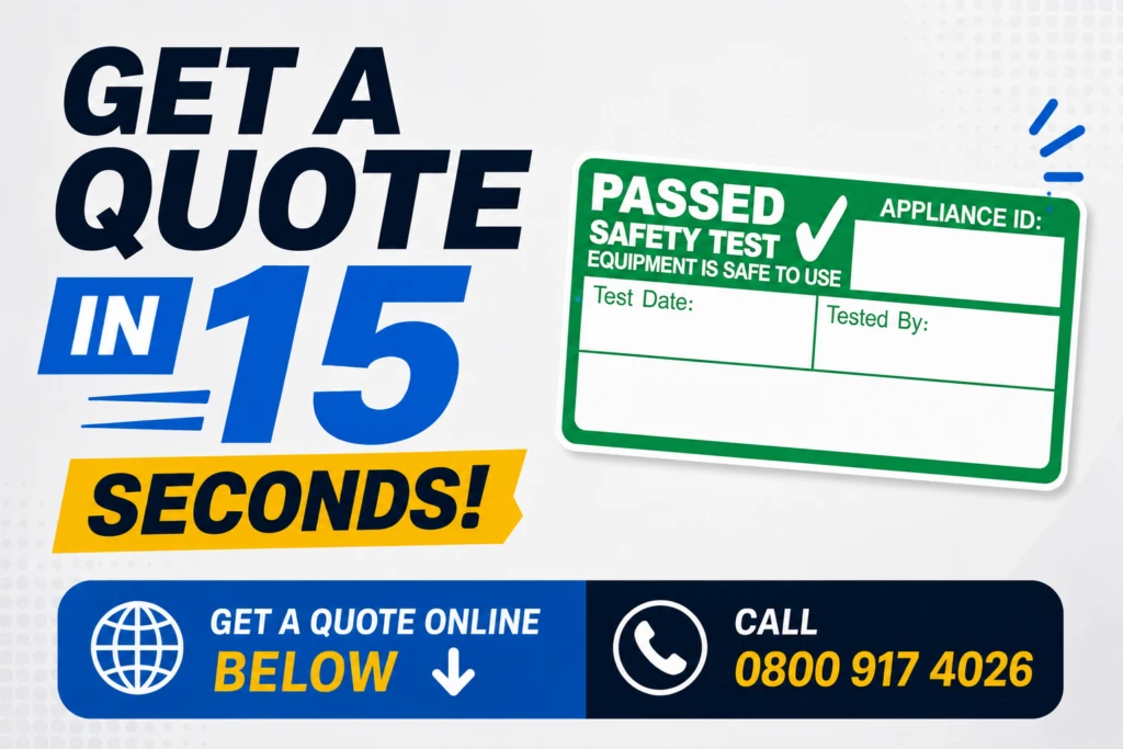 Quick quote for safety test services